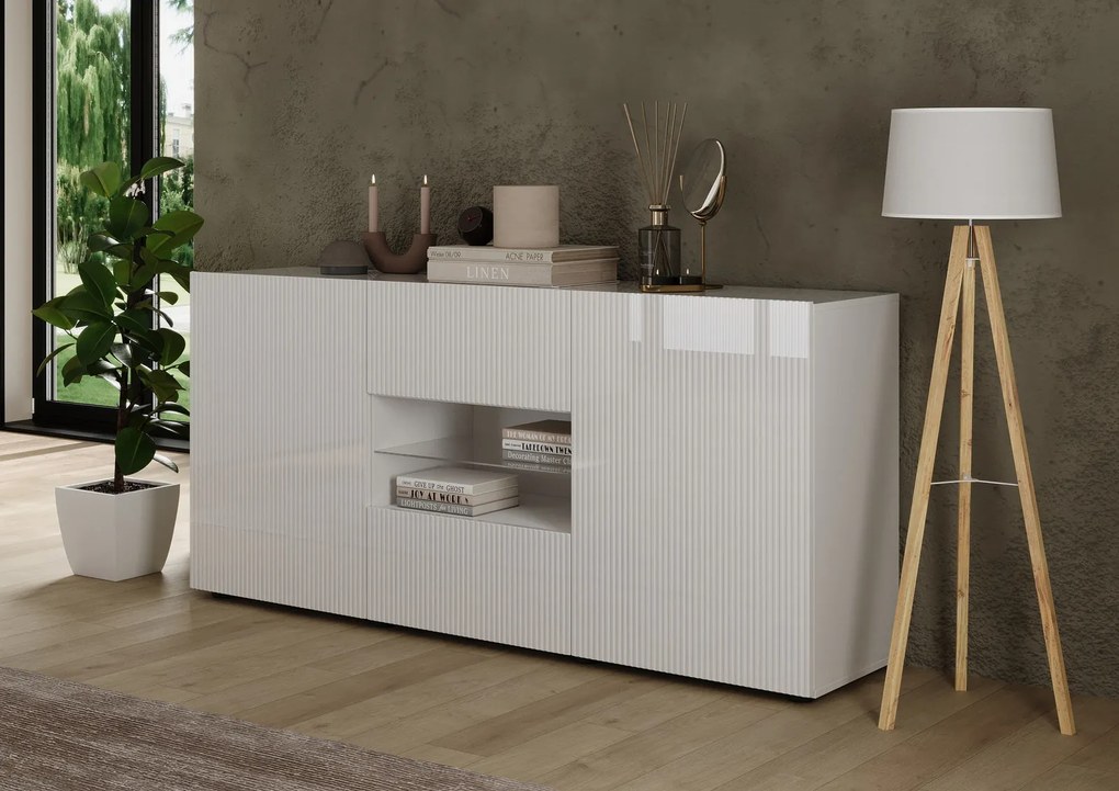 Έπιπλο Τηλεόρασης Ανθρακί Οξειδωμένο 121x43x57