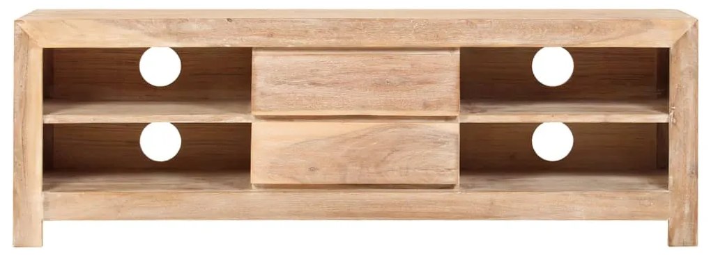vidaXL Έπιπλο Τηλεόρασης Ανοιχτό Καφέ 120x30x40 εκ. Μασίφ Ξύλο Ακακίας