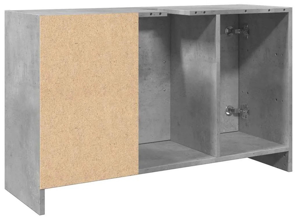 vidaXL Ντουλάπι Νιπτήρα Γκρι Σκυρ. 90x29x55 εκ. Επεξεργασμένο Ξύλο
