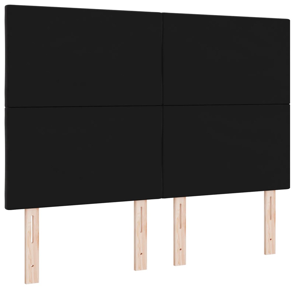 vidaXL Μαύρο Κεφαλάρι με Διαμαντάκια 140 cm - Βελούδινο
