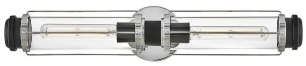 Απλίκα Φωτιστικό Μπάνιου 2xE27 IP44 Masthead Elstead Lighting HK-MASTHEAD2-PCBK Χρώμιο