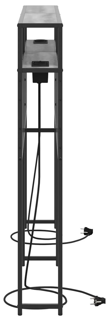 vidaXL Κεφαλάρι Αποθήκης Γκρι sonoma 135 cm Επεξεργασμένο ξύλο