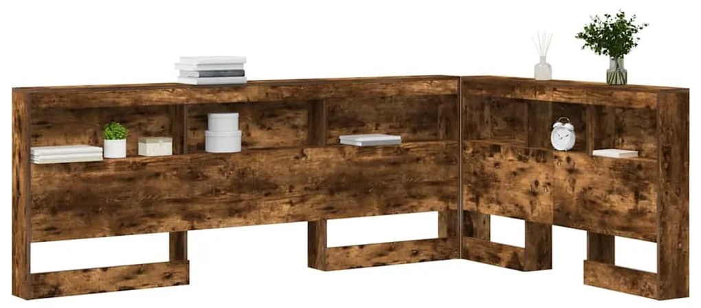vidaXL Κεφαλάρι Αποθήκης Καπνιστή δρυς 120 cm Επεξεργασμένο ξύλο