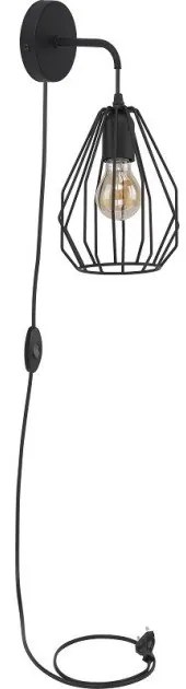 Απλίκα Φωτιστικό Τοίχου BRYLANT 3 χρώματα Φ18 TK Lighting-2288-Μαύρο 2288
