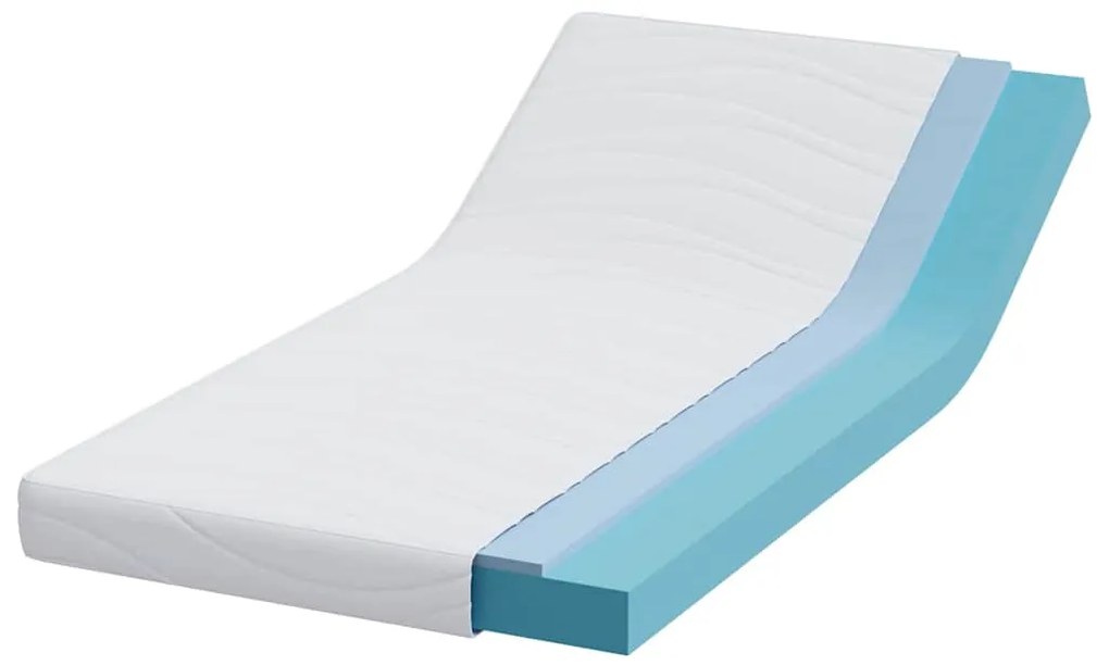 vidaXL Στρώμα Λευκό 90 x 200 cm Αφρός Εμποτισμένος με Gel