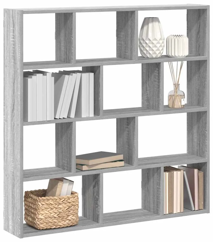 Ράφι τοίχου με κύβους 12 διαμερισμάτων Γκρι Sonoma