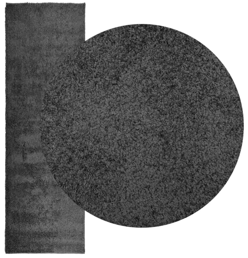 vidaXL Χαλί Shaggy PAMPLONA με Ψηλό Πέλος Μοντέρνο Ανθρακί 80x250 εκ.