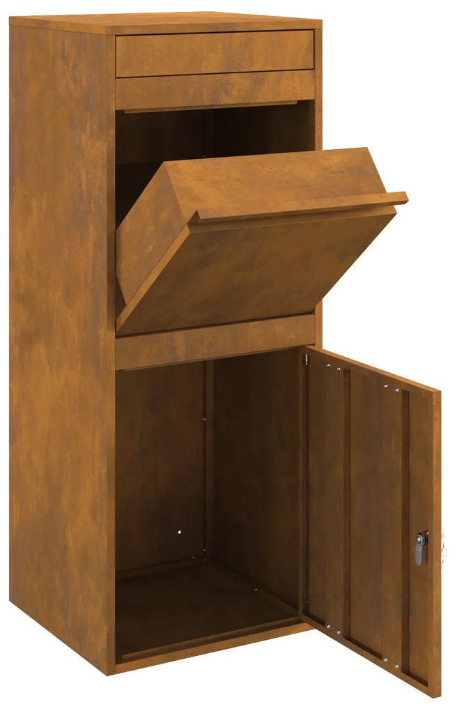 vidaXL Θυρίδα Πακέτων Σκ rusty 41 x 38 x 103 εκ