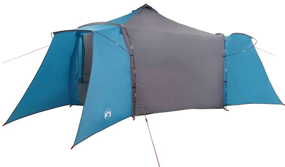 vidaXL Σκηνή Τιπί με στέγη Μπλε και Γκρι 492 x 492 x 275 εκ ύφασμα