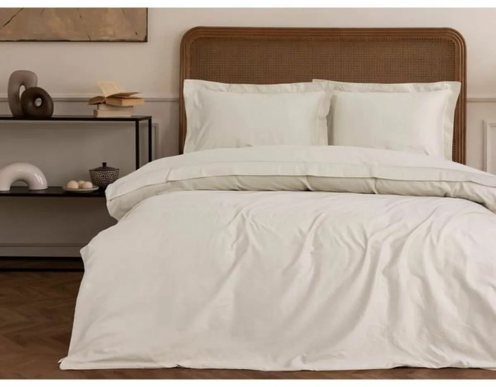 Σετ κάλυμμα παπλώματος Λευκό 220 x 240 cm