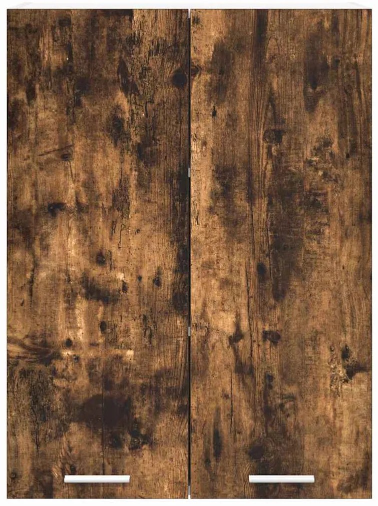 vidaXL Κρεμαστό ντουλάπι με αποθήκευση Καπνιστό Δρύς 60 x 31 x 80 εκ.