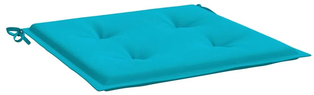 vidaXL Μαξιλάρια Καρέκλας Κήπου 6 τεμ. Τιρκουάζ 50x50x4 εκ. Υφασμάτινα