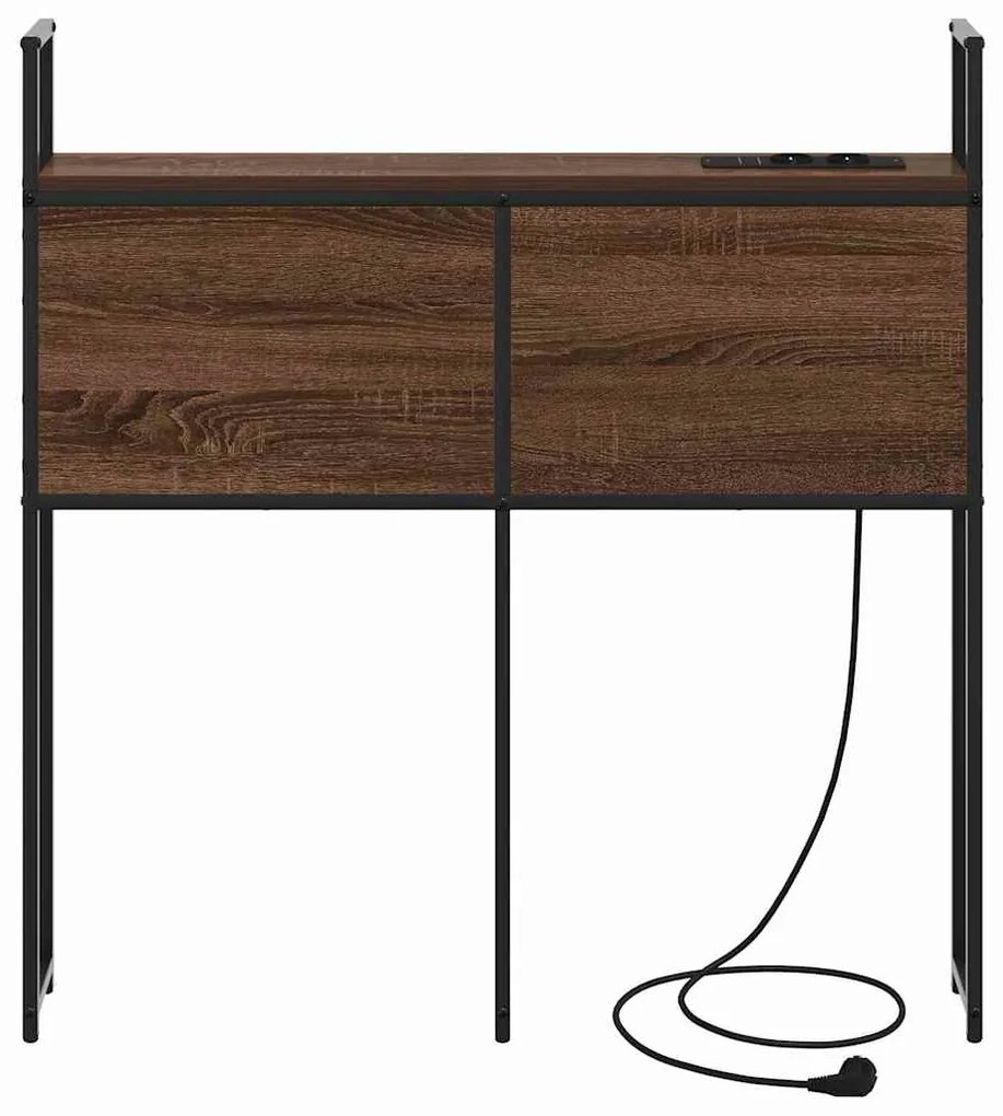 vidaXL Κεφαλάρι Αποθήκης Καφέ δρυς 75 cm Επεξεργασμένο ξύλο