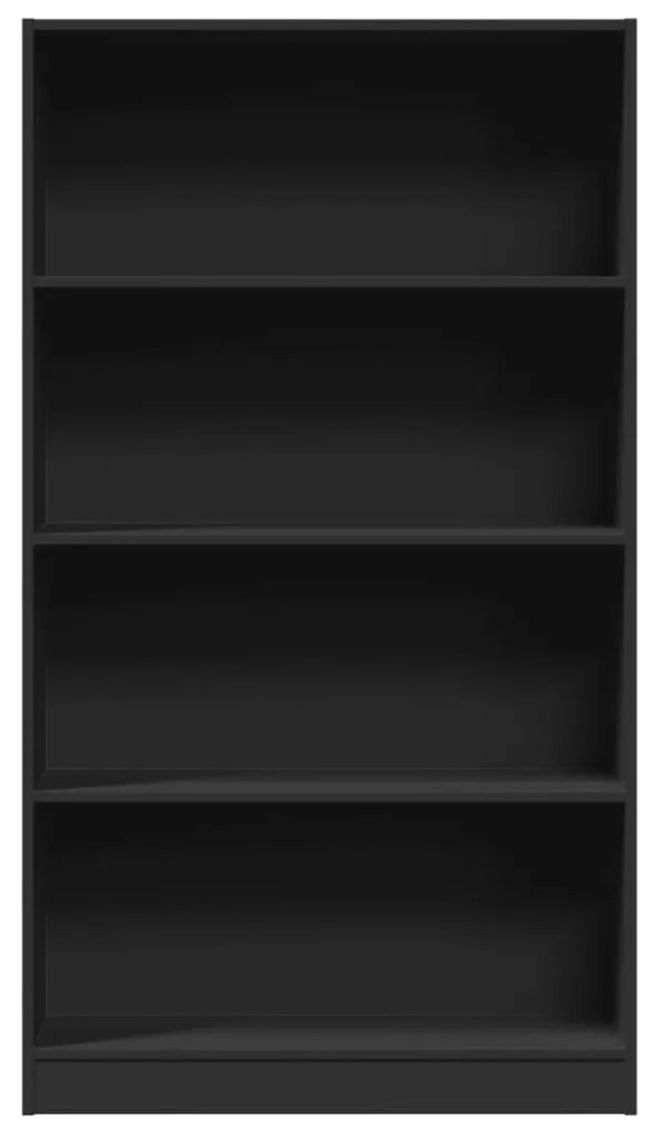 vidaXL Βιβλιοθήκη Μαύρη 80x24x143 εκ. από Επεξεργασμένο Ξύλο