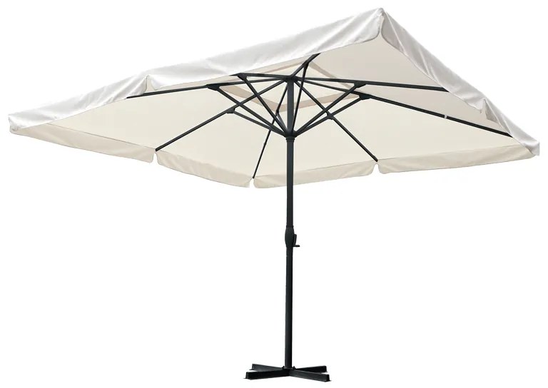 Intrahome Ομπρέλα επαγγελματική Shoreline Intrahome μονοκόμματος ιστός αλουμίνιο-μπεζ ύφασμα 4x4x2.9m | SKU: INTRAPA-329111134