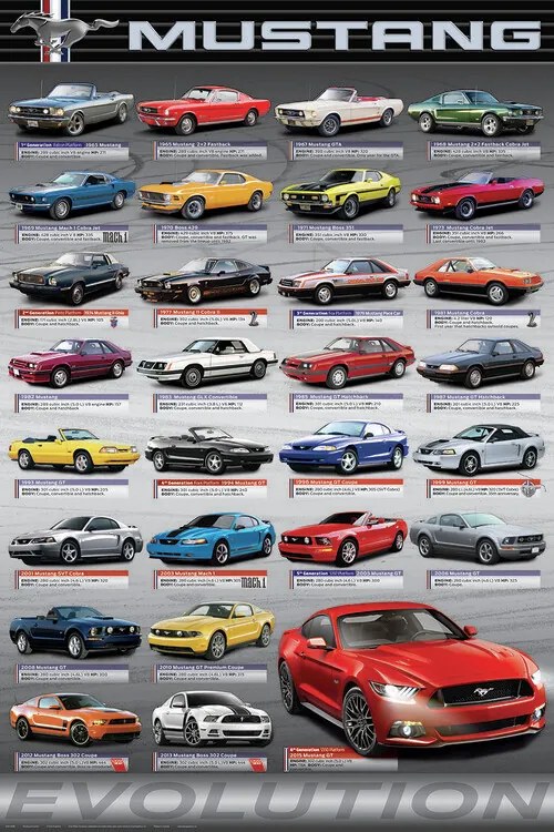 Αφίσα Ford Mustang Evolution