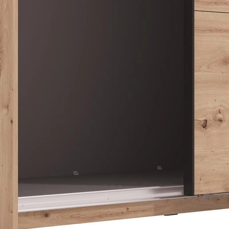 Ντουλάπα Συρόμενη VEYMONT 245 OG με Καθρέπτη Artisan Oak 245x61x218εκ. 245x61x218 εκ.