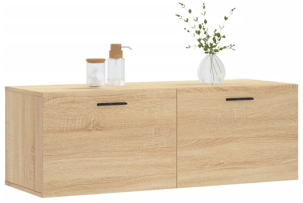 vidaXL Ντουλάπι Τοίχου Sonoma Δρυς 100 x 36,5 x 35 εκ. Επεξεργ. Ξύλο