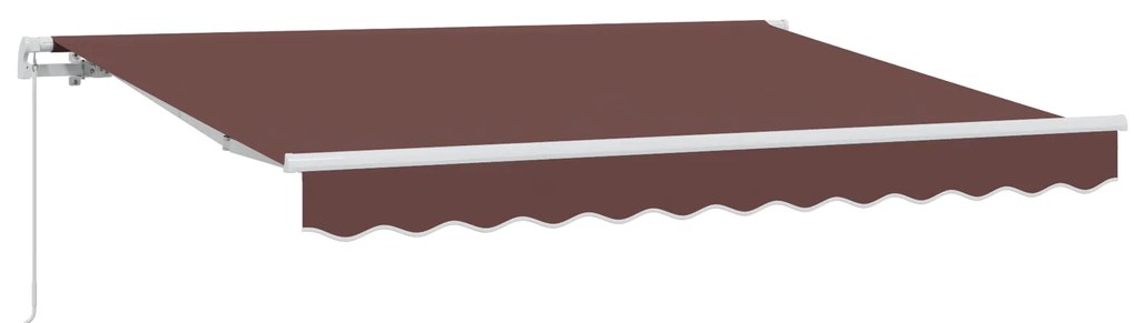 vidaXL Σκηνίτσα Αναδιπλούμενη Καφέ 350 x 200 cm Πολυεστέρας, Αλουμίνιο