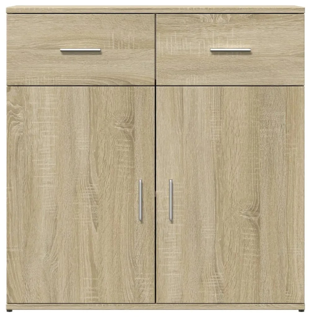 vidaXL Βοηθητικά Ντουλάπια 2 Τεμ. Sonoma Δρυς 79x38x80εκ. Επεξ. Ξύλο