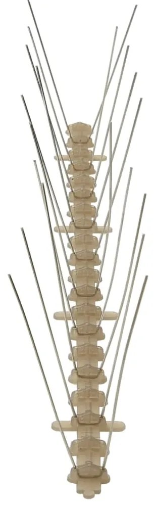 vidaXL Απωθητικές Ακίδες Περιστεριών 2 Σειρών Σετ των 20 10 μ Πλαστικ.