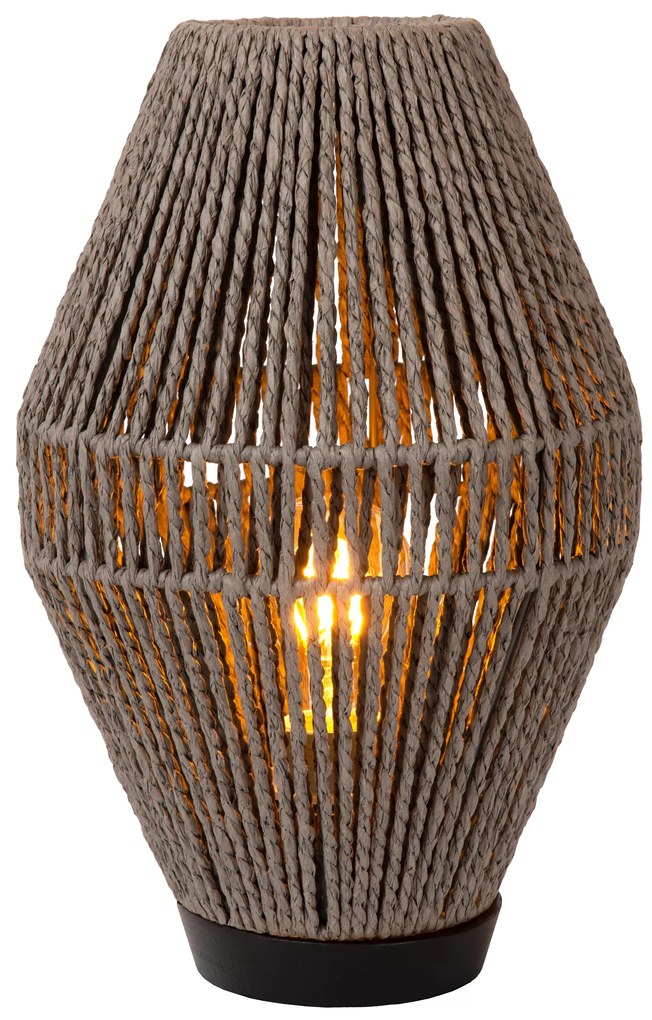 Φωτιστικό Επιτραπέζιο Lucide 34543-01-36 CORDULLE Γκρι (Grey)|Μαύρο Ματ (Black Mat)