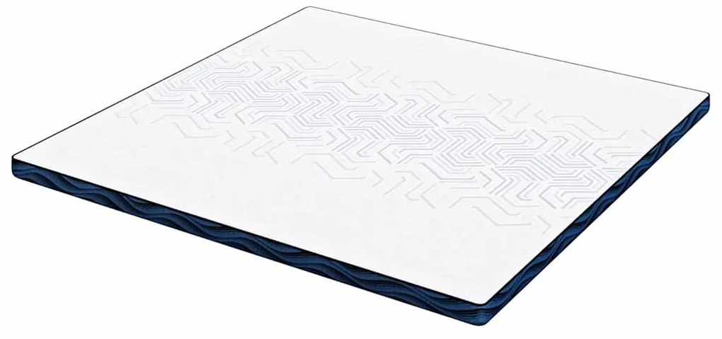 vidaXL Στρώμα επικάλυψης Λευκό 200 x 200 cm Υφασμα Jacquard