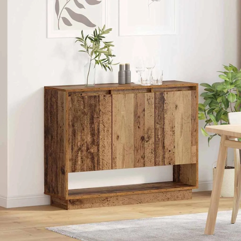 vidaXL Πλαϊνό γραφείο Παλαιό ξύλο 97 x 29 x 75 εκ. Επεξεργασμένο ξύλο