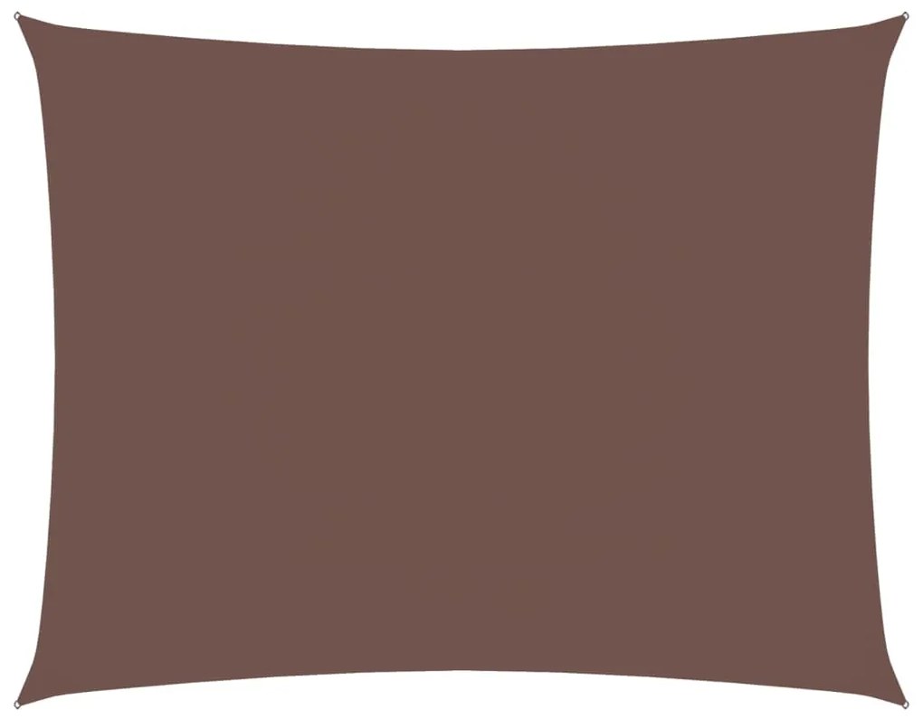 vidaXL Πανί Σκίασης Ορθογώνιο Καφέ 3,5 x 4,5 μ. από Ύφασμα Oxford