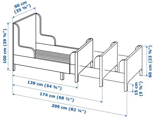 BUSUNGE επεκτεινόμενο κρεβάτι 902.290.17