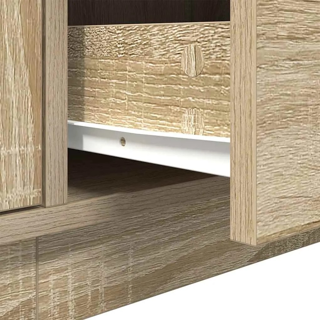 Έπιπλο Τηλεόρασης με LED Sonoma Δρυς 160,5x41x50 εκ. 3328428