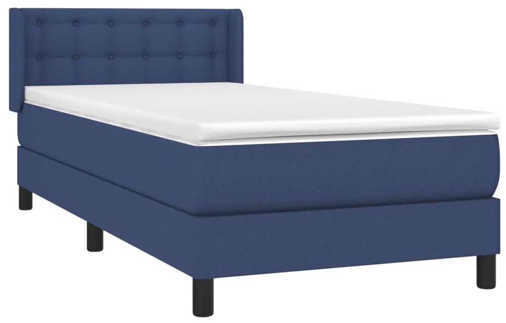 ΚΡΕΒΑΤΙ BOXSPRING ΜΕ ΣΤΡΩΜΑ ΜΠΛΕ 90X200 ΕΚ.ΥΦΑΣΜΑΤΙΝΟ 3130007