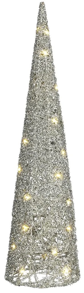 Χριστουγεννιάτικο Δεντράκι Με Led (Φ14) Edelman Cone Silver 1162500