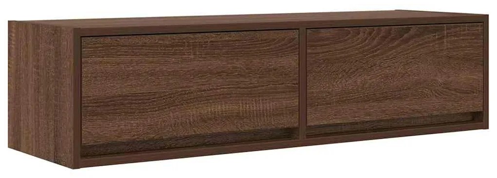 vidaXL Κάμπινγκ TV Καφέ Δρυς 100x31x25,5 εκ Επεξεργασμένο Ξύλο