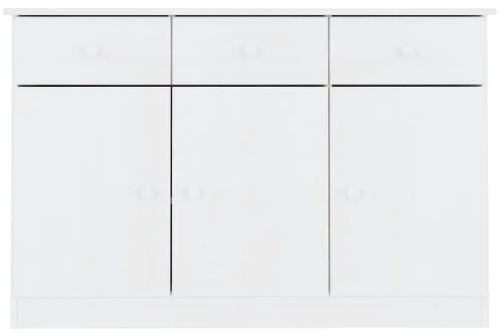 Ντουλάπι ALTA Λευκό 112 x 35 x 73 εκ. από Μασίφ Ξύλο Πεύκου - Λευκό
