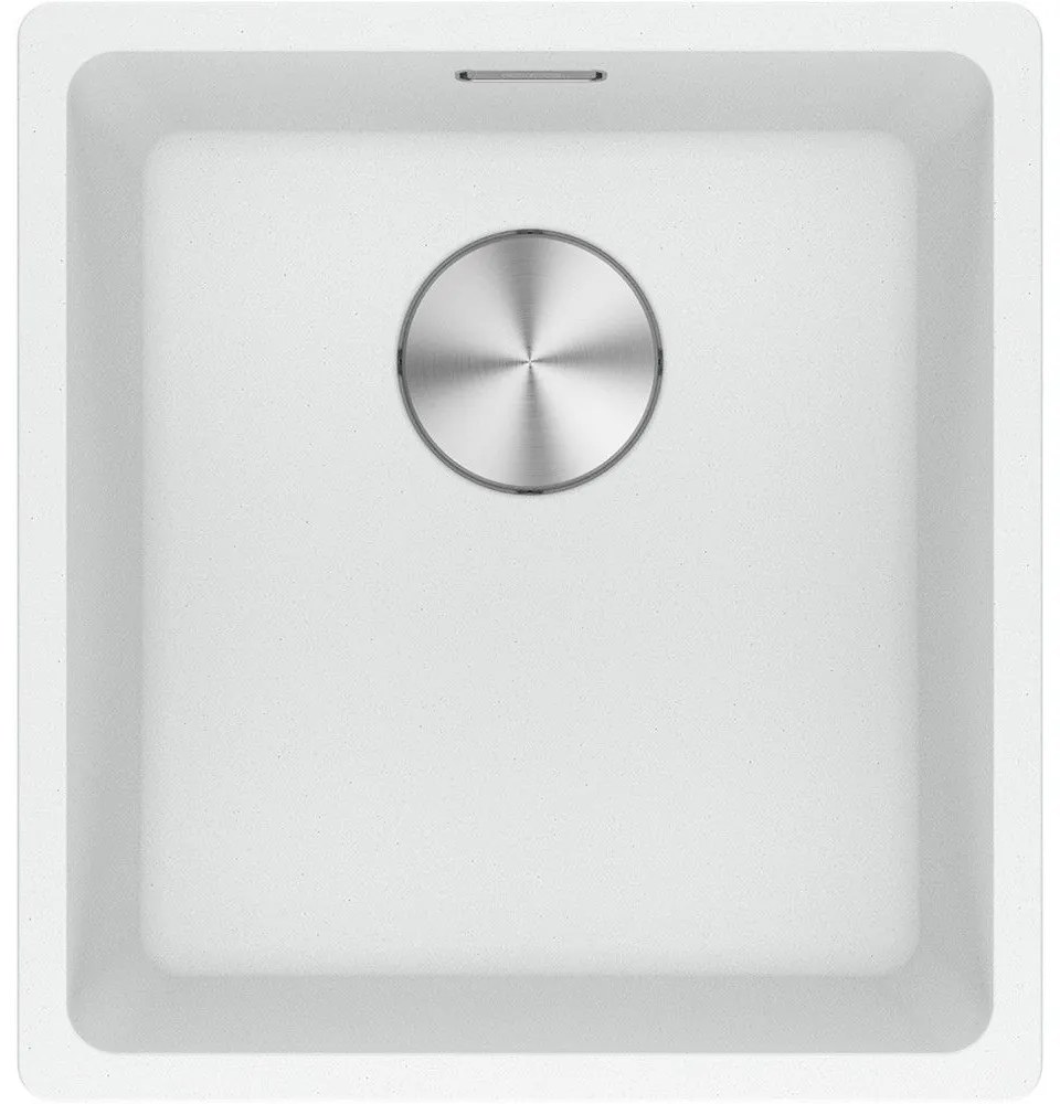 Franke Maris Bowl MRG 210/110-37 Polar White Υποκαθήμενος Γρανιτένιος Νεροχύτης 45cm