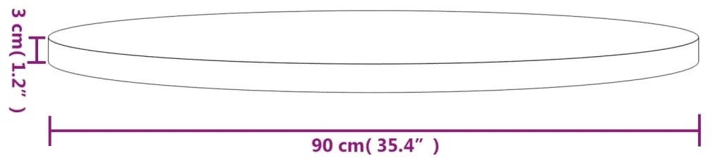 ΕΠΙΦΑΝΕΙΑ ΤΡΑΠΕΖΙΟΥ ΣΤΡΟΓΓΥΛΗ Ø90X3 ΕΚ. ΑΠΟ ΜΑΣΙΦ ΞΥΛΟ ΠΕΥΚΟΥ 833673