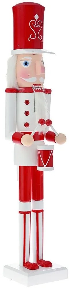 Διακοσμητικός Καρυοθραύστης 82071 11x10x55cm White-Red