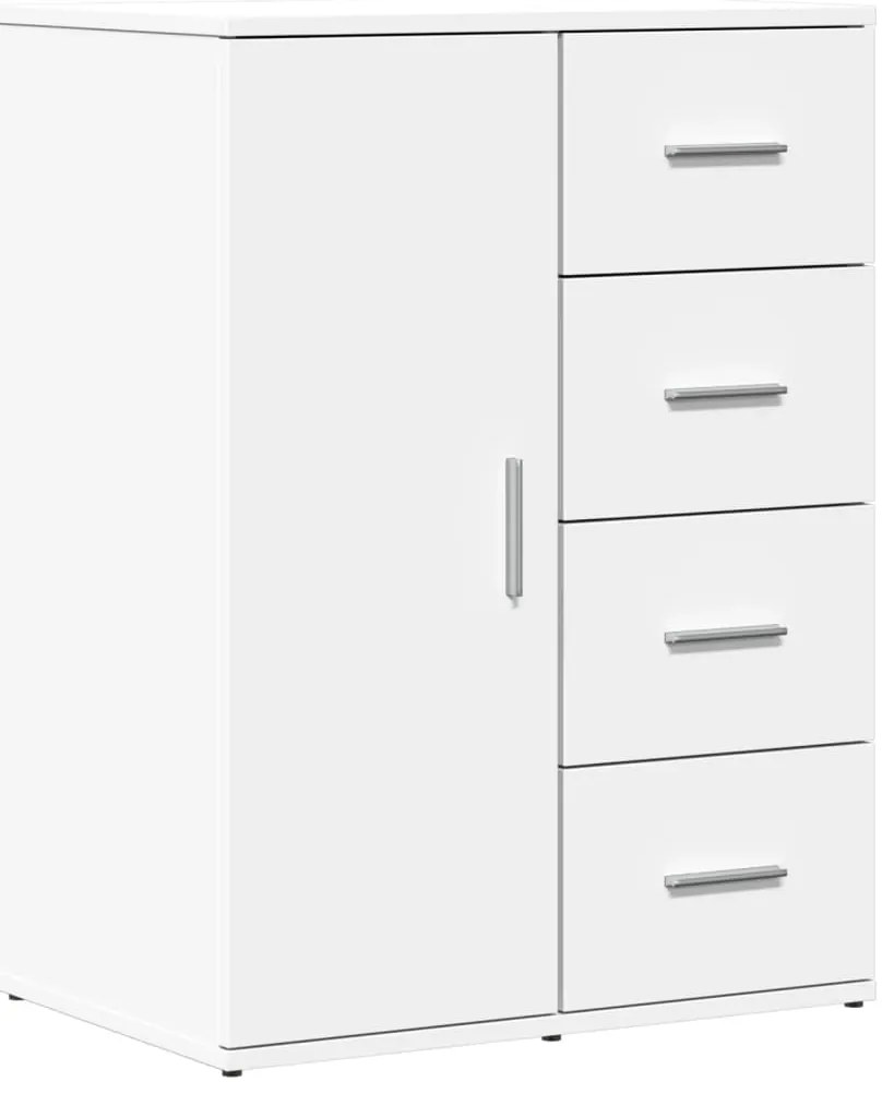 vidaXL Βοηθητικό Ντουλάπι Λευκό 59 x 39 x 80 εκ. Επεξεργασμένο Ξύλο