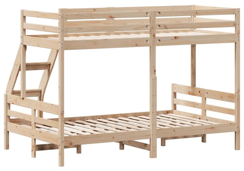 vidaXL Κουκέτα 90x200/120x200 εκ. από Μασίφ Ξύλο Πεύκου