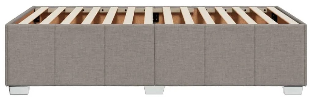 vidaXL Πλαίσιο Κρεβατιού Taupe 90x200 εκ. Υφασμάτινο