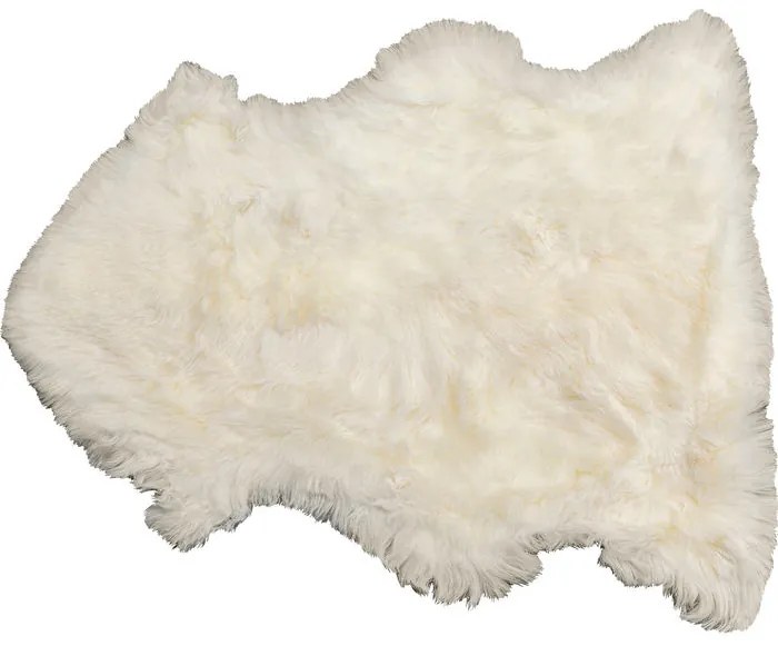 Χαλί-Προβιά Lambskin Heidi Λευκό  85x60x2εκ - Λευκό