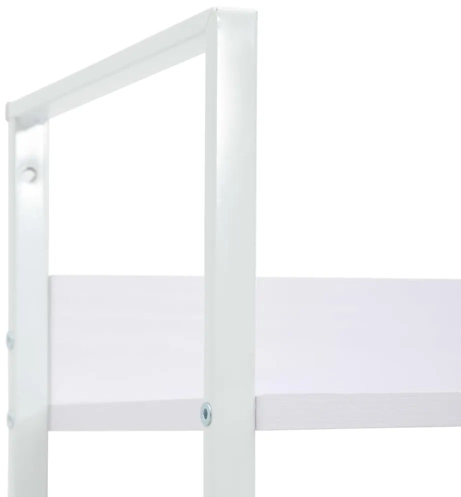 vidaXL Ραφιέρα 4 Επιπέδων Λευκή 60x27,6x124,5 εκ. Επεξεργασμένο Ξύλο