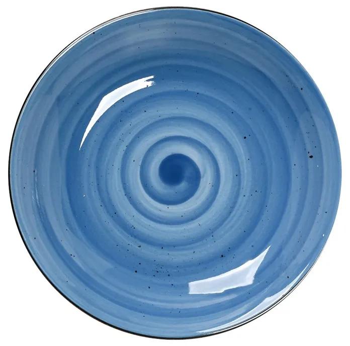 Πιάτο Βαθύ Πορσελάνης Terra Blue ESPIEL 23,5x4εκ. TLF104K6
