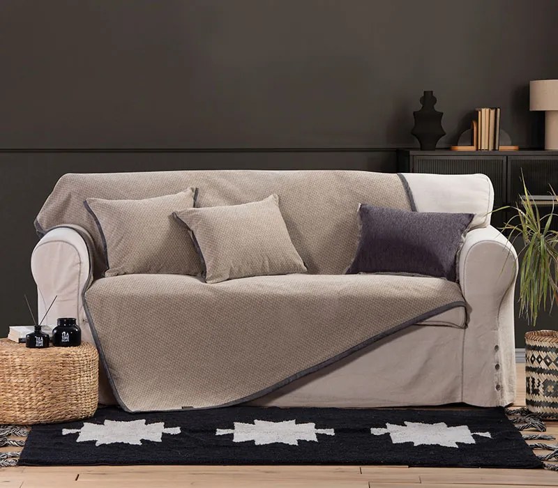 Ριχτάρι Τριθέσιου Brand Beige 170x300 - Nef-Nef Homeware