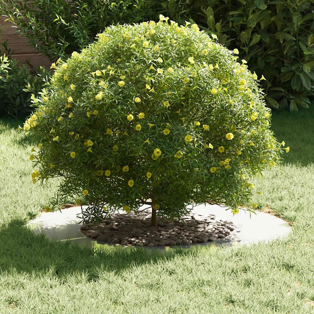 vidaXL Φλατ Δαχτυλίδια Δέντρων 5 pcs Ασημί Ø40 / 70 εκ.
