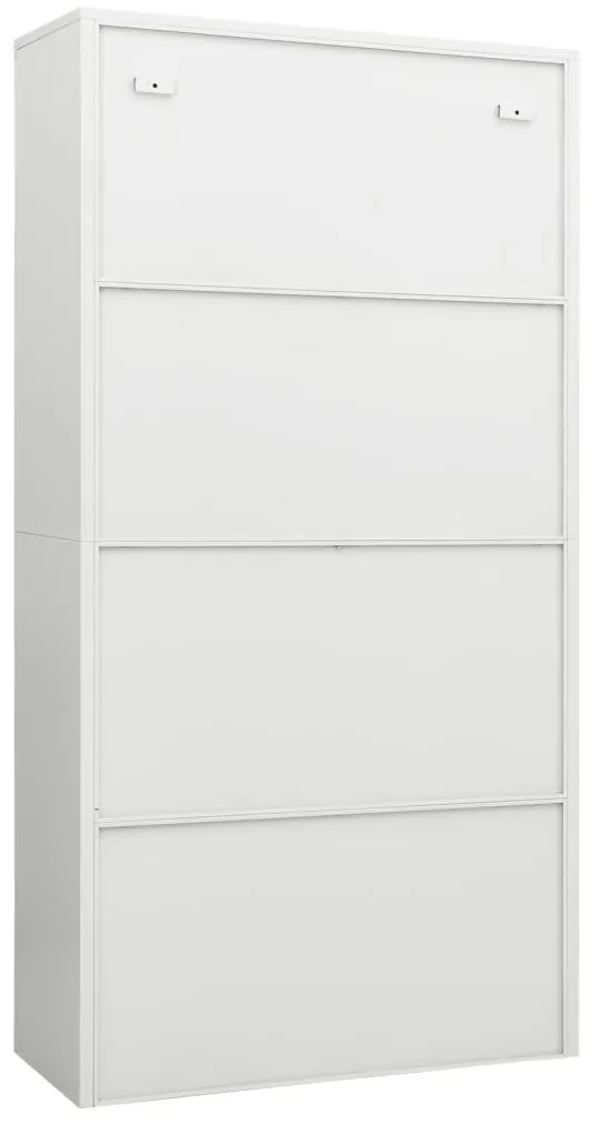 vidaXL Φοριαμός Λευκός 90 x 40 x 180 εκ. Ατσάλινος