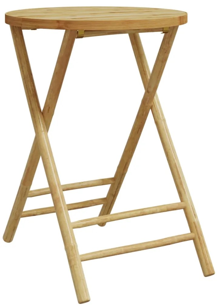 vidaXL Τραπέζι Κήπου Πτυσσόμενο Ø55x75 εκ. από Μπαμπού