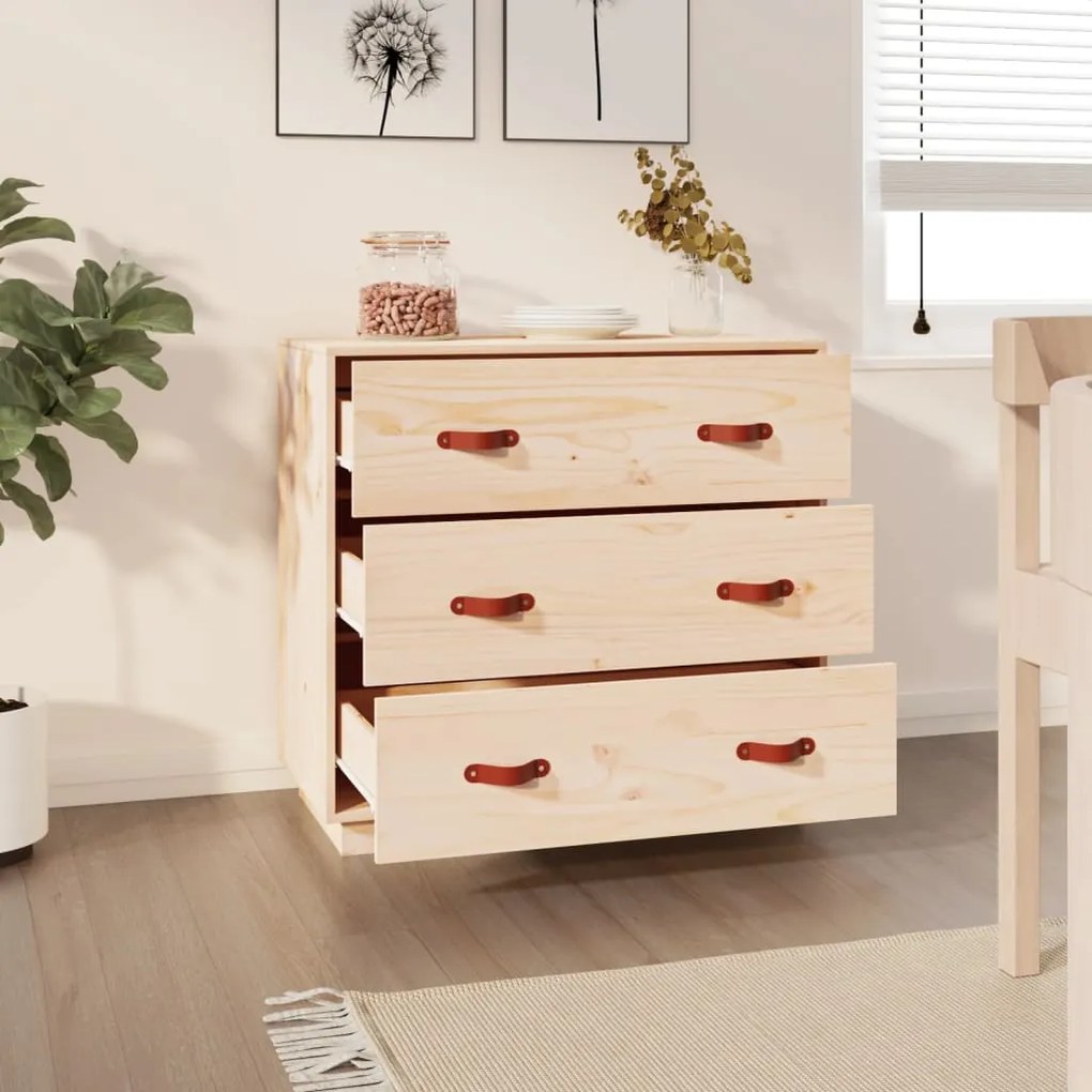 vidaXL Συρταριέρα 80 x 40 x 75 εκ. από Μασίφ Ξύλο Πεύκου