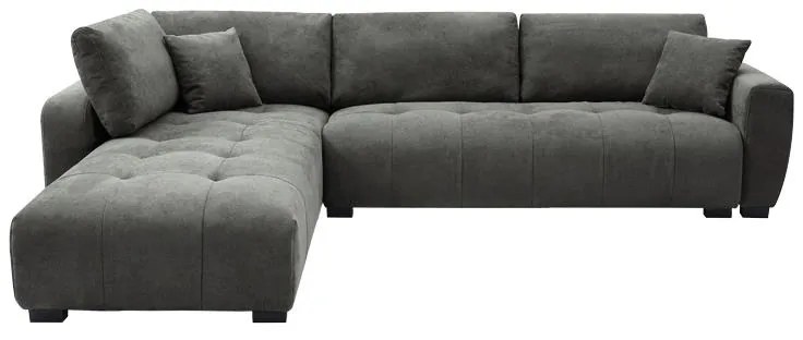 Kαναπές δεξια γωνία Gianco ύφασμα σε γκρι απόχρωση 298x208x85εκ 298x208x85 εκ.